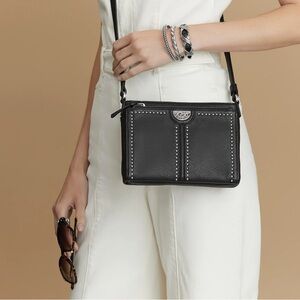 Brighton Pretty Tough City Organizer Crossbody in Black